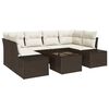 vidaXL Havesofa S&aelig;t 8 stk. Brun og Creme polyrattan