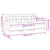 vidaXL 3-personers sofa 180 cm stof m&oslash;rkegr&aring;