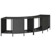 vidaXL opbevaringshylder til spabad 2 stk. polyrattan sort