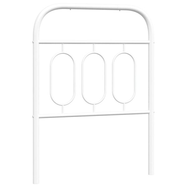 vidaXL udskiftningsgavl 75 cm metal hvid