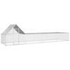 vidaXL h&oslash;nseg&aring;rd 8x2x2 m galvaniseret st&aring;l