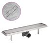 vidaXL Line&aelig;rt bruseafl&oslash;b 530x140 mm rustfrit st&aring;l