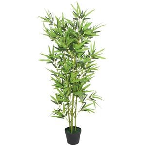 vidaXL kunstig bambusplante med potte 120 cm gr&oslash;n