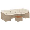 vidaXL sofas&aelig;t til haven 8 dele med hynder polyrattan beige