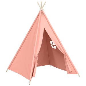 vidaXL tipi til b&oslash;rn 120x120x150 cm med b&aelig;repose polyester pink