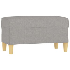 vidaXL b&aelig;nk 70x35x41 cm stof lysegr&aring;
