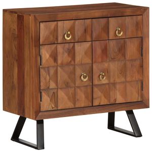 vidaXL skuffeskab honningbrun 70x35x70 cm massivt tr&aelig; akacie