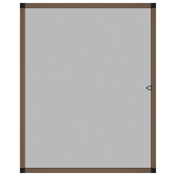 vidaXL insektnet til vinduer 100x120 cm brun