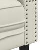 vidaXL 2-personers Chesterfield-sofa m. bolsterpuder fl&oslash;jl cremefarvet