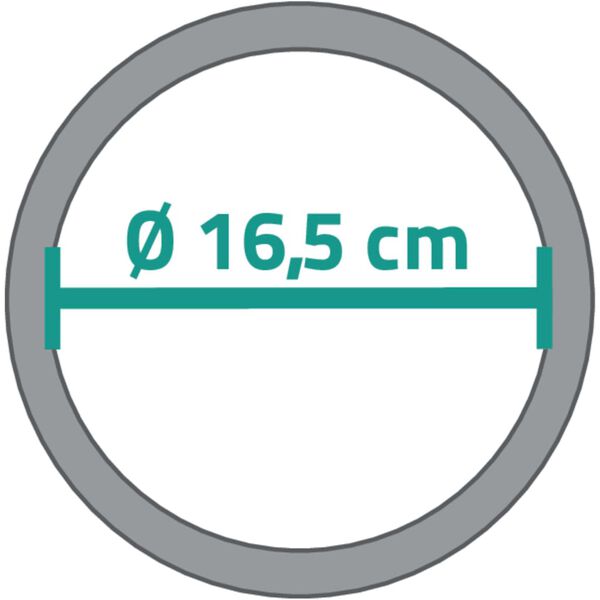 RIDDER makeupspejl Pocahontas str. M 16,5 cm krom