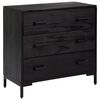 vidaXL kommode 75x35x70 cm massivt fyrretr&aelig; sort