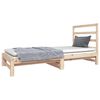 vidaXL daybed med udtr&aelig;k 2x(90x190) cm massivt fyrretr&aelig;