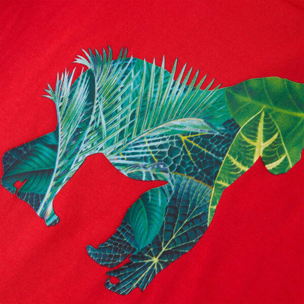 T-shirt til børn str. 128 rød