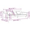 vidaXL 2-personers sovesofa med 2 puder fl&oslash;jl m&oslash;rkegr&aring;