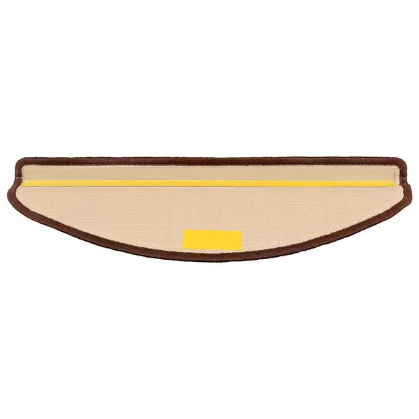 vidaXL selvkl&aelig;bende trappem&aring;tter 15 stk. 65x21x4 cm brun