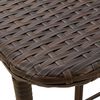 vidaXL foldbart havebord 90x51x75 cm polyrattan brun