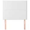 vidaXL sengegavl hvid 90x5x118/128 cm kunstlæder