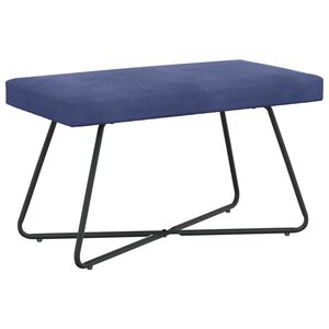 vidaXL b&aelig;nk Politi bl&aring; 80 x 40 x 45 cm Fl&oslash;jl