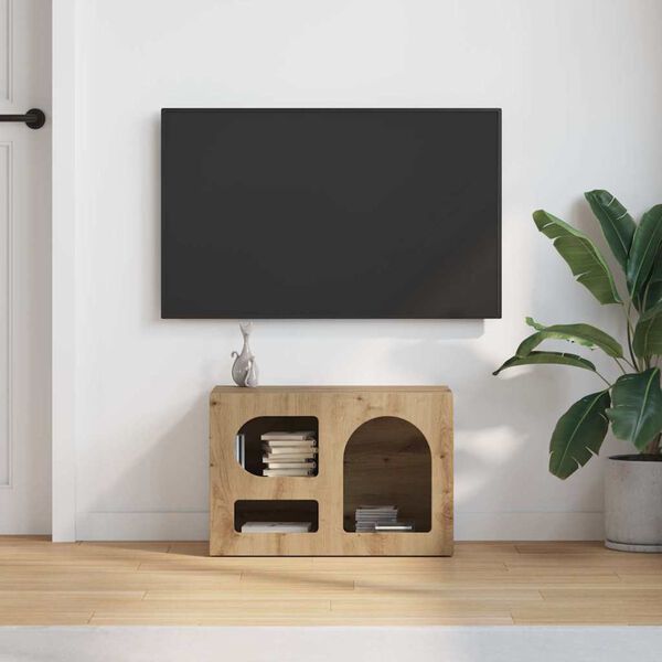 vidaXL TV-skab Artisan Egetr&aelig; 60 x 35 x 40 cm Konstrueret tr&aelig;