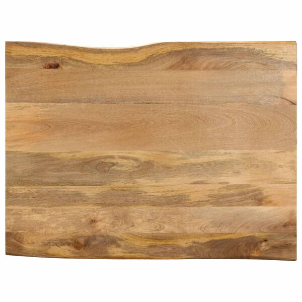 vidaXL bordplade 90x80x3,8 cm naturlig kant massivt mangotr&aelig;