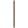 vidaXL sengegavl 126x3x63 cm massivt fyrretr&aelig; gyldenbrun