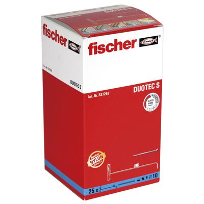 Fischer kipdybler 25 stk. DUOTEC 10 S nylon