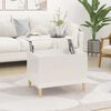 vidaXL sofabord 60x44,5x45 cm konstrueret tr&aelig; hvid h&oslash;jglans