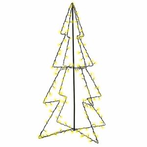 vidaXL lysende juletr&aelig; 78x120 cm 160 LED'er indend&oslash;rs/udend&oslash;rs