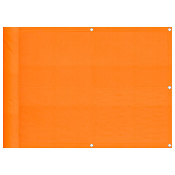 vidaXL altanafsk&aelig;rmning 75x700 cm 100 % polyester orange