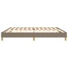 vidaXL Boxspring sengeramme 200x200 cm stof gr&aring;brun