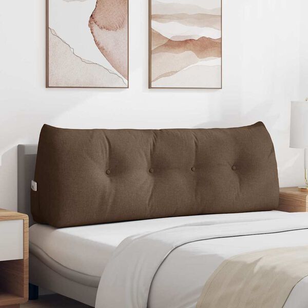 vidaXL Rygpude Brun 140 x 24 x 50 cm Stof