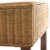 vidaXL spisebordsstole 4 stk. naturlig rattan brun