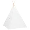 vidaXL tipi til b&oslash;rn 120x120x150 cm med b&aelig;repose polyester hvid