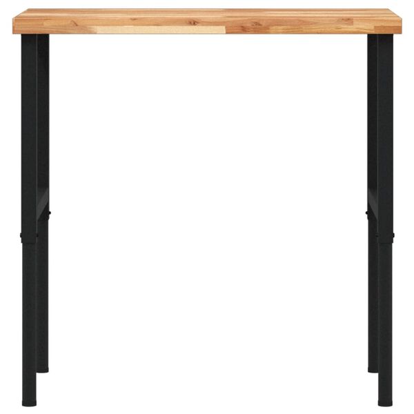 vidaXL arbejdsb&aelig;nk 100x60x(73-99,5) cm massivt b&oslash;getr&aelig; rektangul&aelig;r