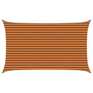 vidaXL Solskygge sejl Orange og Brun 5 x 3 m 100% polyester Oxford