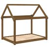 vidaXL hundeseng 111x80x100 cm massivt fyrretr&aelig; gyldenbrun