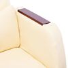 vidaXL kontorstol kunstl&aelig;der cremefarvet