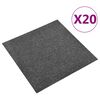 vidaXL T&aelig;ppe 20 pcs Antracit 50 x 50 cm 100% Polypropylen