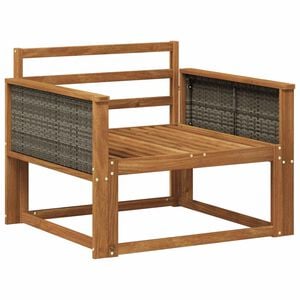 vidaXL Udend&oslash;rs Mellem Sofa Massivt Akacietr&aelig; Naturfarvet
