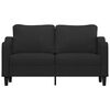 vidaXL 2-personers sofa 140 cm stof sort