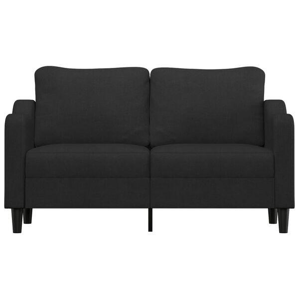 vidaXL 2-personers sofa 140 cm stof sort
