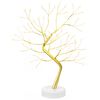 vidaXL Mini-starburst-juletr&aelig; 2 stk. Guld 12 x 50 cm St&aring;l 108 LED'er