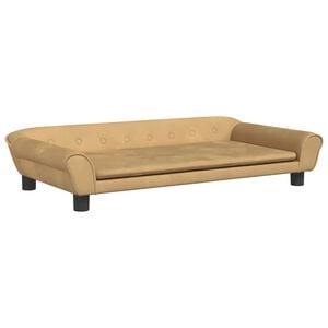 vidaXL hundeseng 100x50x21 cm velour brun