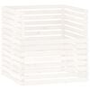 vidaXL kompostbeholder 100x100x102 cm massivt fyrretr&aelig; hvid