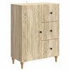 vidaXL Sideboard Sonoma-eg 66 x 34,5 x 90 cm Konstrueret tr&aelig;