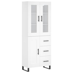 vidaXL h&oslash;jskab 69,5x34x180 cm konstrueret tr&aelig; hvid