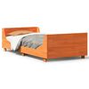 vidaXL sengeramme uden madras 90x190 cm massivt fyrretr&aelig; gyldenbrun