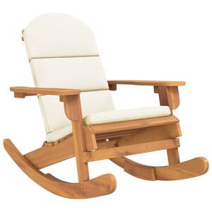 vidaXL Adirondack-gyngestol med hynder massivt akacietr&aelig;