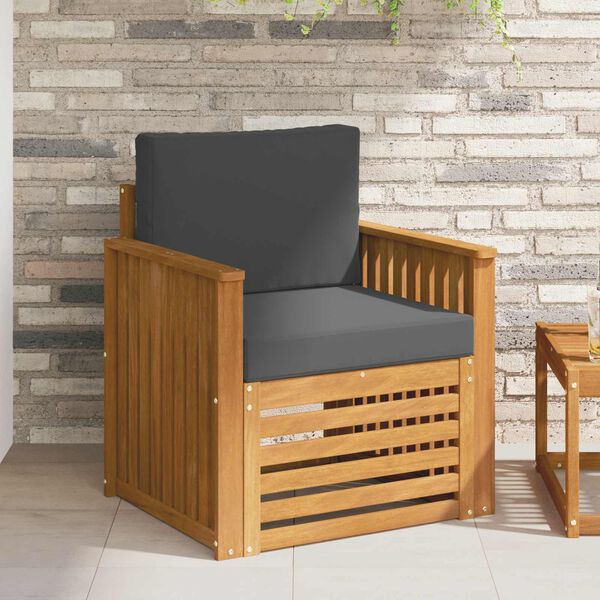 vidaXL Udend&oslash;rs sofagruppe med pude Naturfarvet 71 x 63 x 73 cm