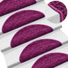 vidaXL trappem&aring;tter 20 stk. 56x17x3 cm violette halvrund